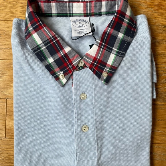 Brooks Brothers polo shirt with plain trim-XL,NWT - Picture 2 of 3